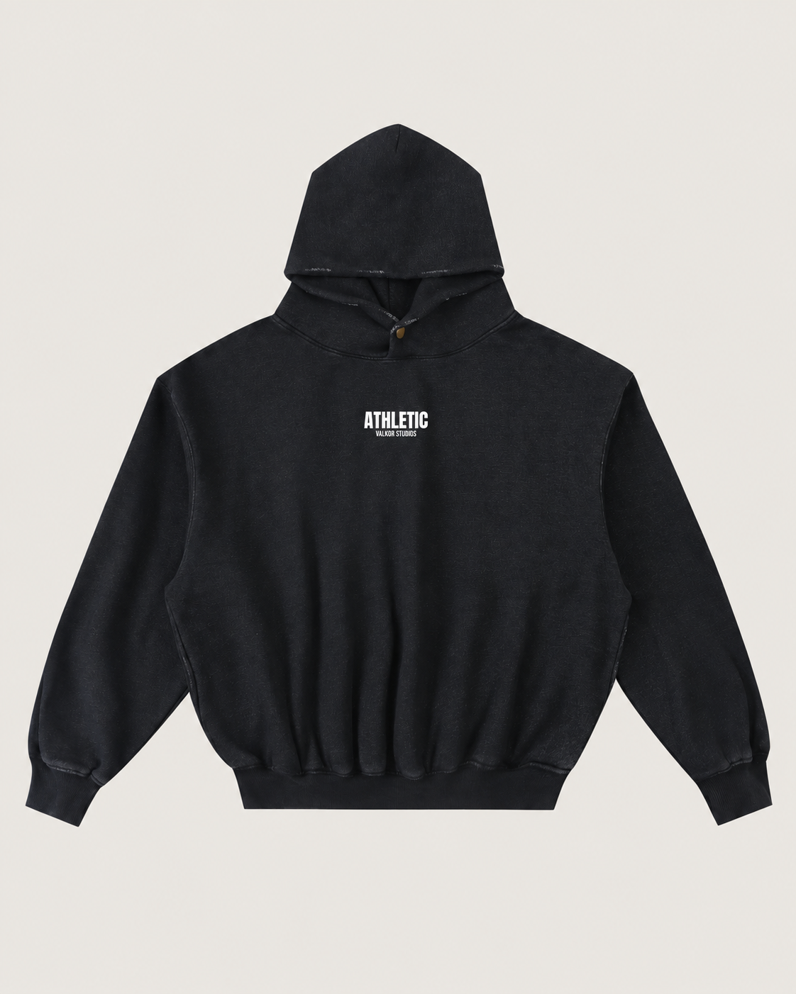 Athletic Frayed Fleece Hoodie