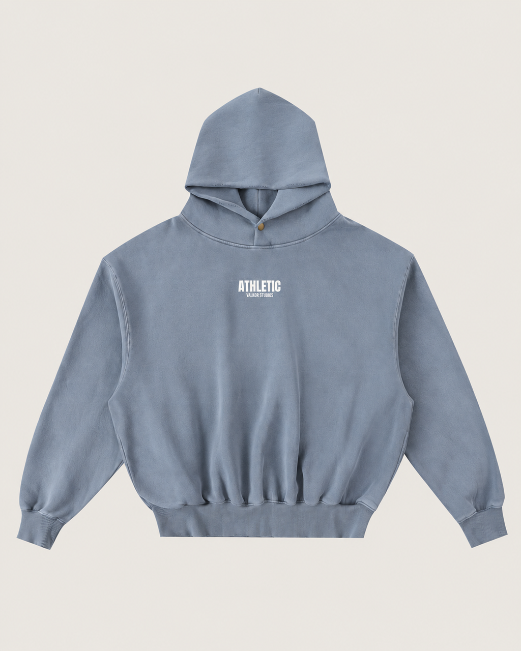 Athletic Frayed Fleece Hoodie