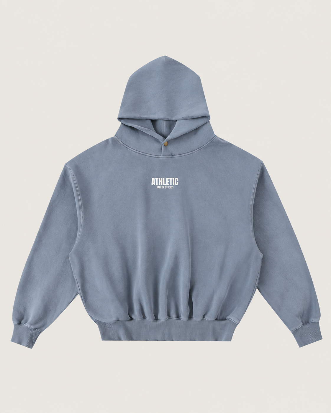 Athletic Frayed Fleece Hoodie