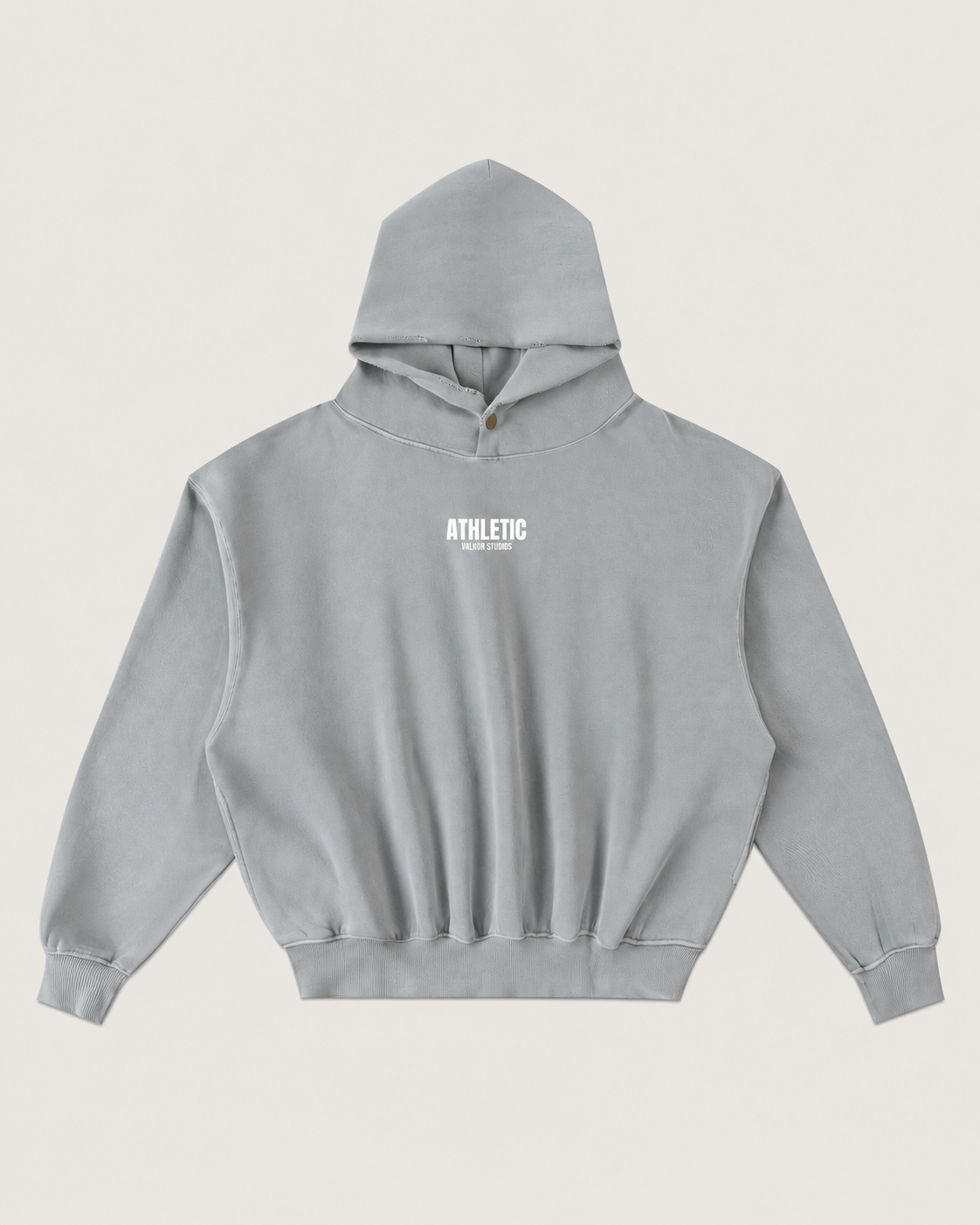 Athletic Frayed Fleece Hoodie