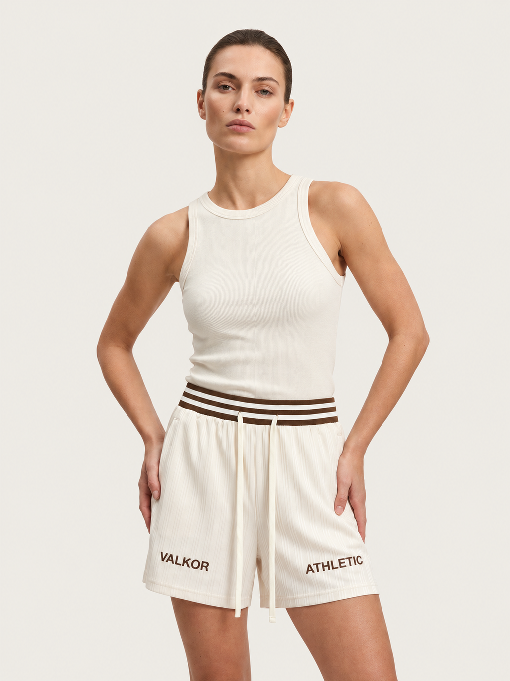Athletic Striped Shorts