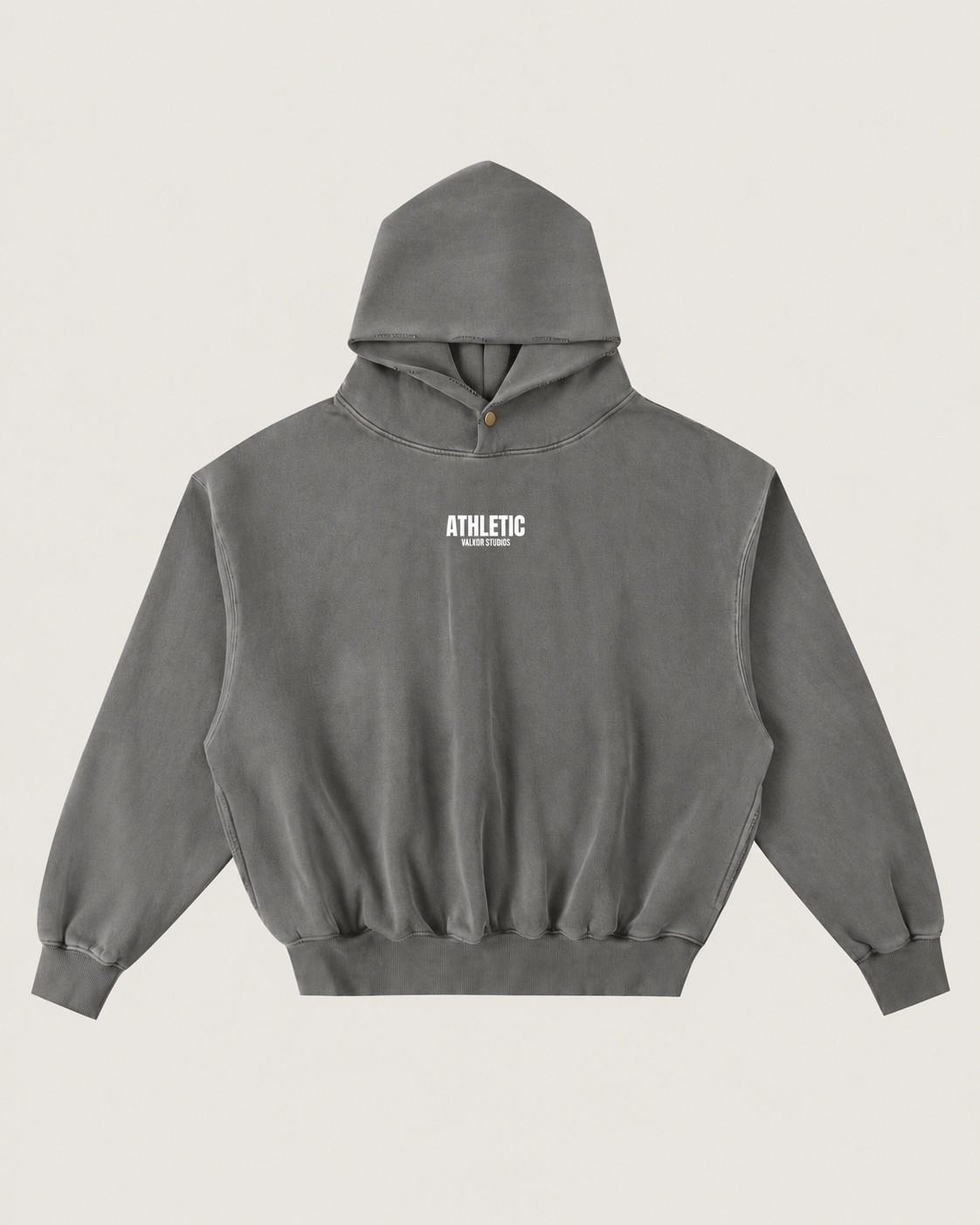 Athletic Frayed Fleece Hoodie