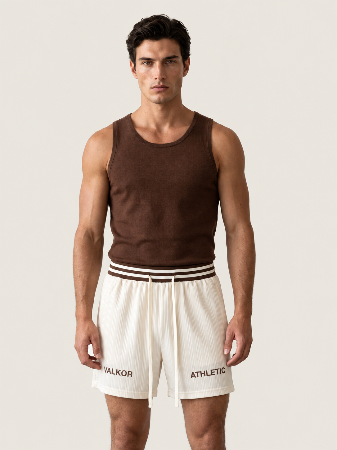 Athletic Striped Shorts